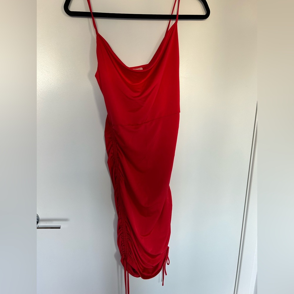 Red maxi dress